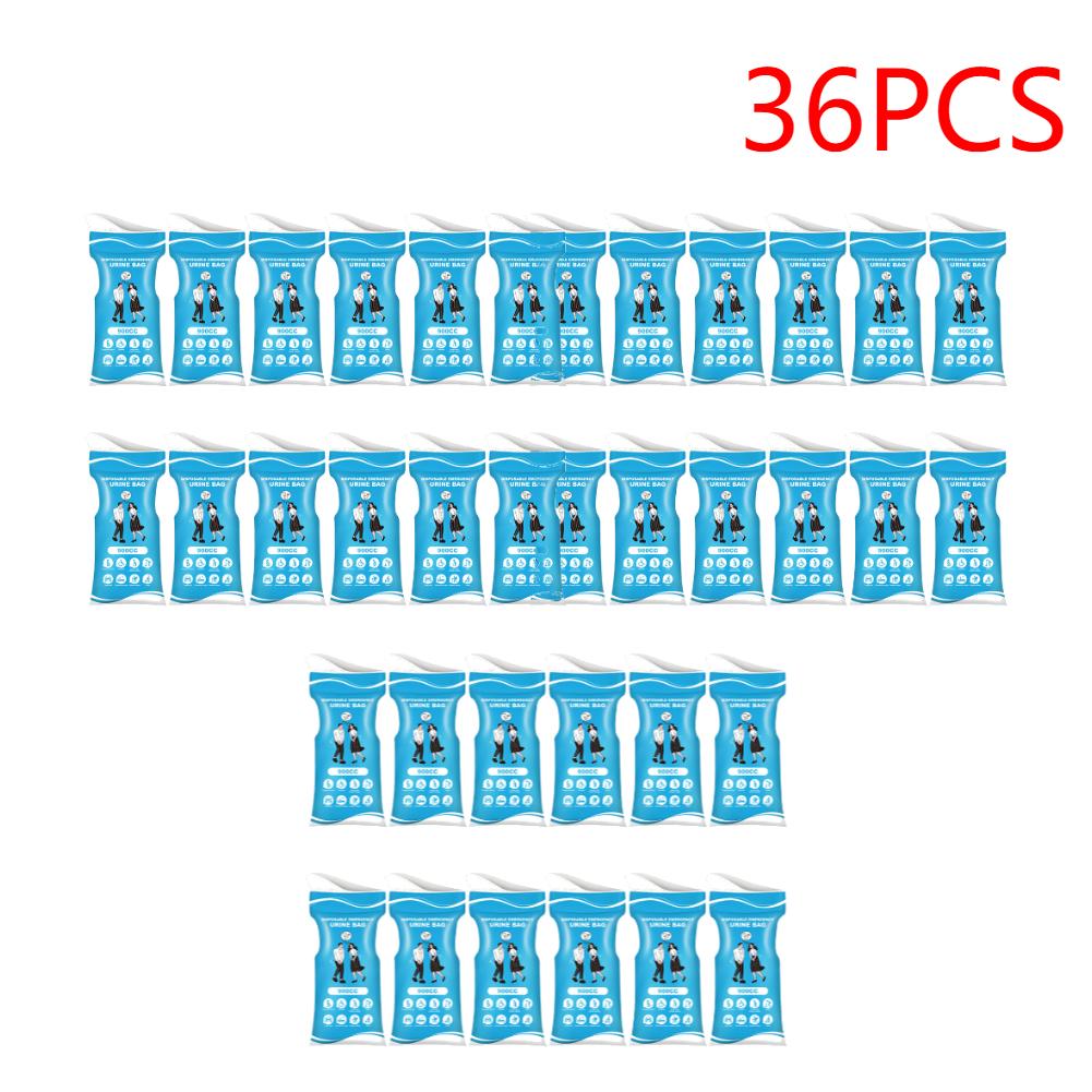 12-60PCS 900cc Disposable Urinal Bag Outdoor Emergency Urinate Bags Self Sealing Car Pee Bags Multi-Function for Camping Hiking