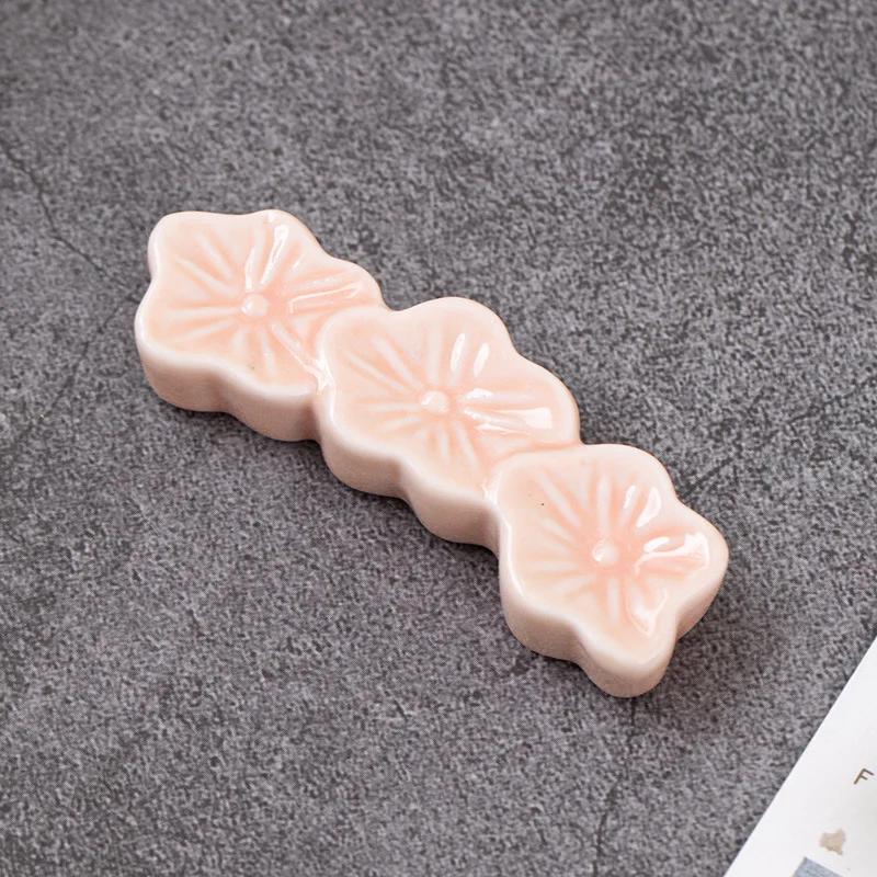 1 шт. Керамический держатель для палочек для еды с цветами сакуры, ложка, вилка, подставка для палочек для еды, кухонные принадлежности, столовые приборы, украшение обеденного стола