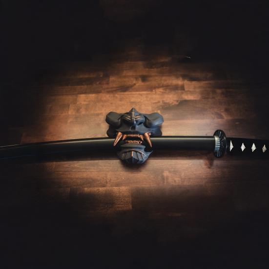 Samurai Cutter Holder Wall Mounted Cutter Stand Retro Decorative Japanese Cutter Holder for Samurai Culture Enthusiasts Home Office