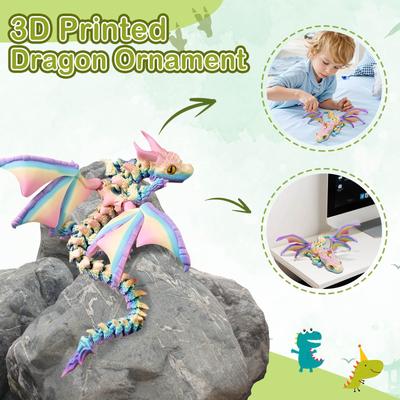 3D-печатный дракон, подвижная и съемная игрушка, креативное украшение, подарок на день рождения на фестивале