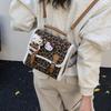Cartoon Cute Cat Girl Backpack Retro Leopard Print Kindergarten Baby Schoolbag Autumn And Winter Children'S Backpack