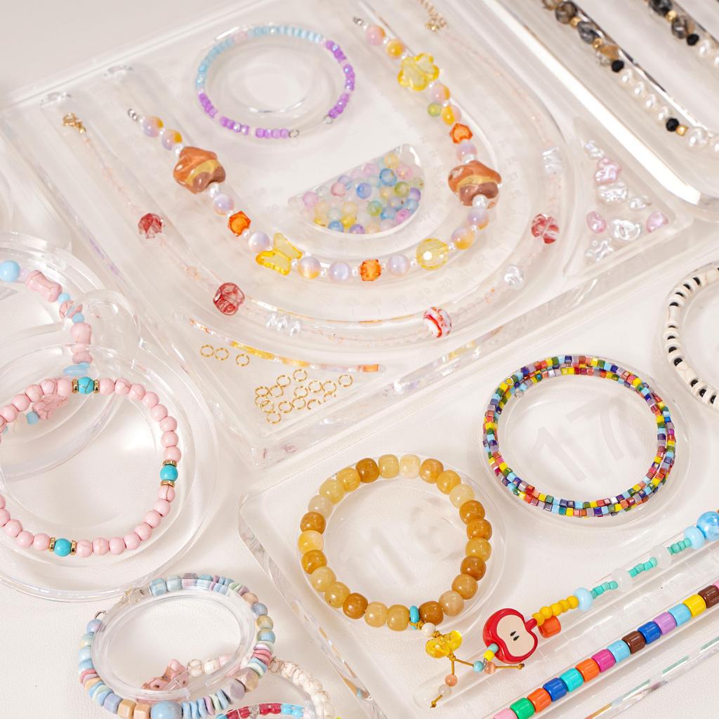 Transparent Acrylic Prop Display U-shape Bear Tool Long Bead Plate Prop