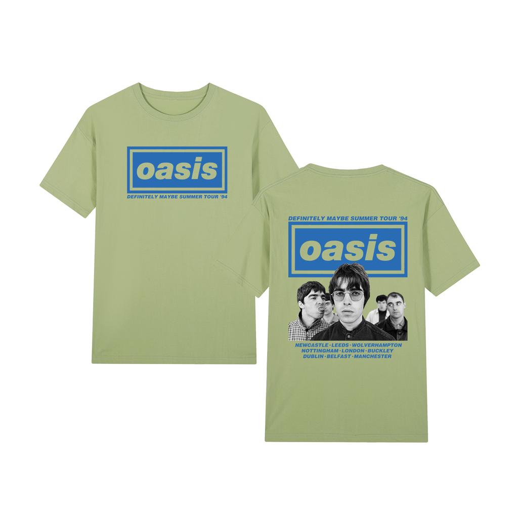 Definitely Maybe Oasi Band Logo Vintage T-shirt Fashion Casual Y2K Cotton Men T Shirt New Tee Tshirt Womens Tops