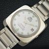 USED ORIENT AUTOMATIC 46943 JAPAN MENS VINTAGE WHITE COLOR DIAL WATCH A702205-5 R123-a702205