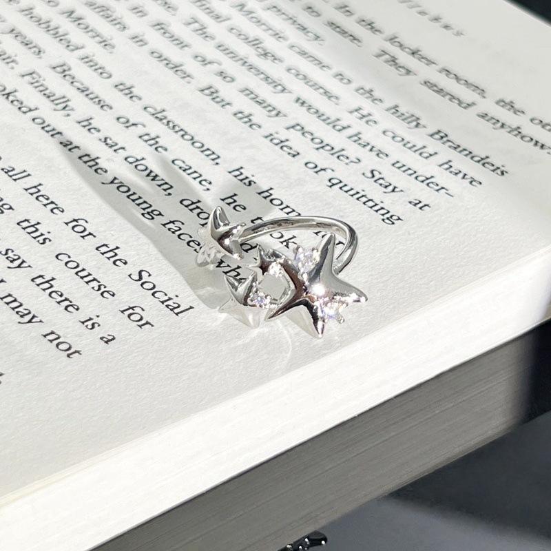Thorns Garden Simple Plain Ring Neutral Wind Astral Geometric Ring Female Personality Fashion Niche Design Sense Ring Tide