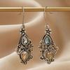 Ancient Silver Alloy Diamond Earrings, Hot-selling Classical Accessories In Europe and America, National Style Earrings