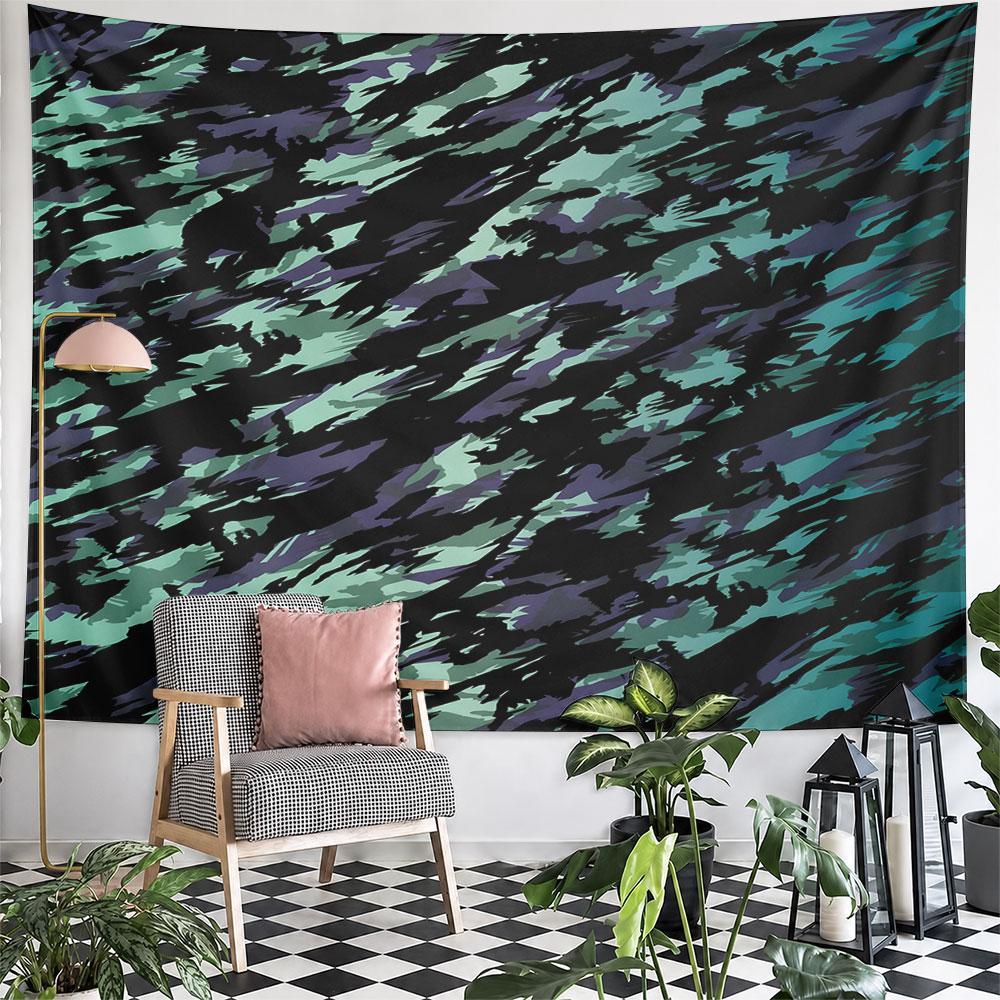 Abstract Camouflage Pattern Design Pattern Wall Hanging Tapestry Decorative Tapestry Home Decor for Bedroom and Living Room
