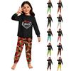 Children's  Boys And Girls Thin Two-piece  Long-sleeved Pants Two-piece