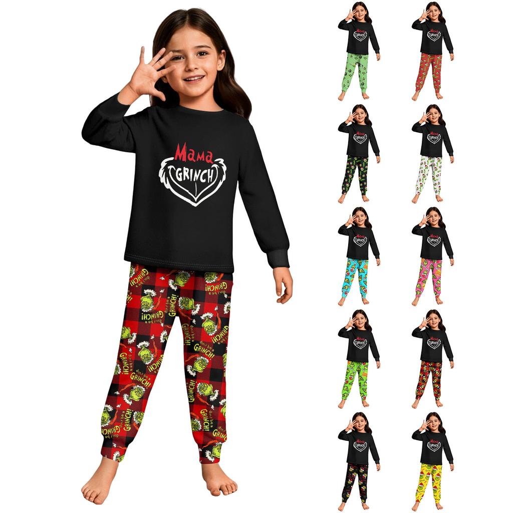 Children's Boys And Girls Thin Two-piece Long-sleeved Pants Two-piece