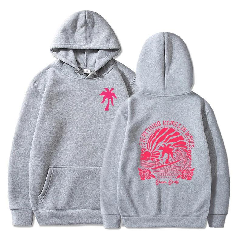 Everything New Comes in Waves Sweatshirts Hoodies Graphic Print Man Sweatshirts Sleeve Fashion Female Street Famous Fit Regular