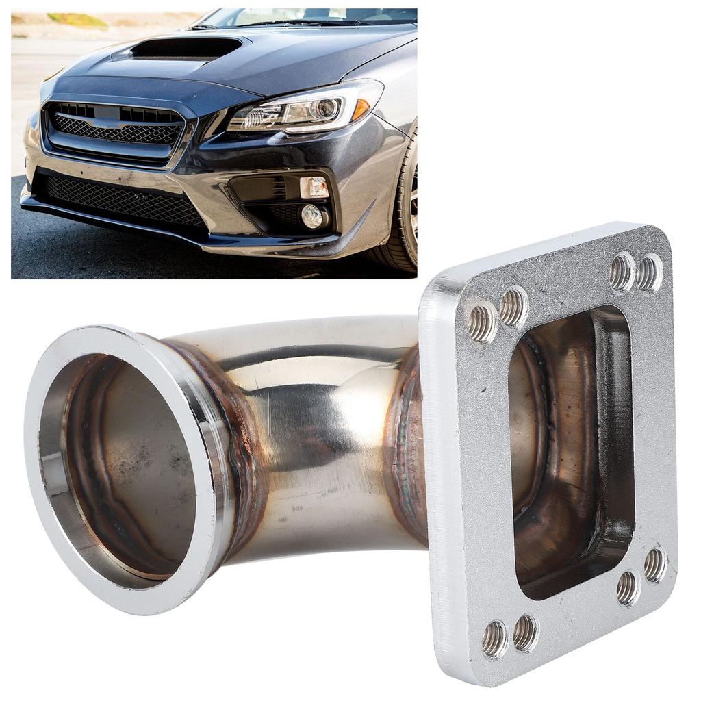 90-градусный фланец-адаптер колена T3 T4 турбо выхлопная система автомобиля 64 мм2,5 дюйма замена