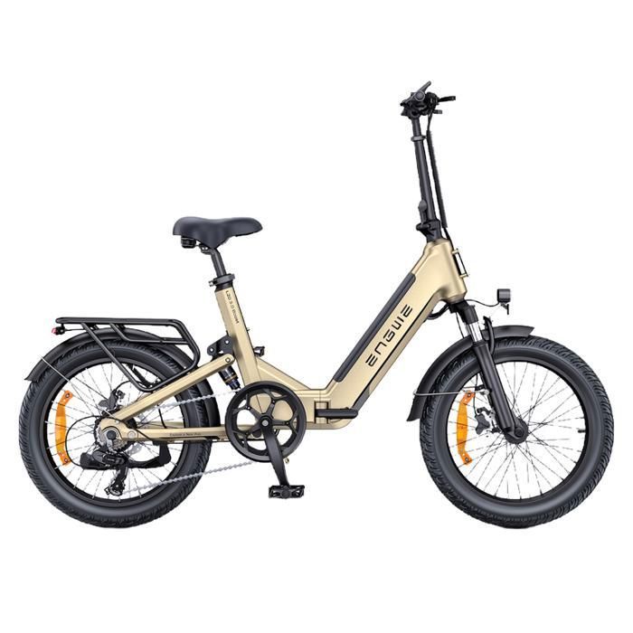 ENGWE L20 3.0 Boost - 20" Foldable Electric Bike - Removable 48V13.5Ah Battery - 100km Range - Hydraulic Disc Brake, Gold