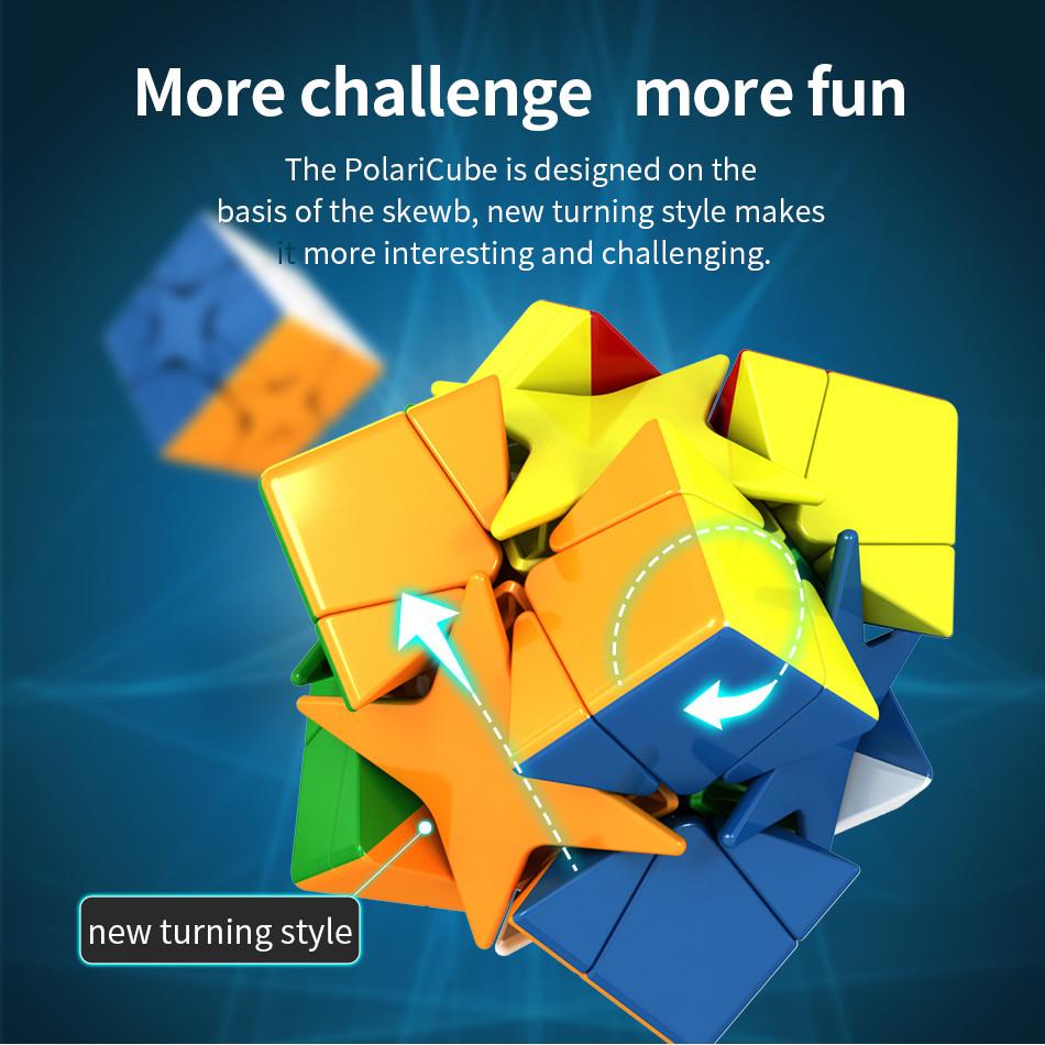 MoYu Meilong Polaris Куб без наклеек Mofangjiaoshi Магический кубик-головоломка Cubing Classroom Образовательный MoYu Polaris Куб Игрушка