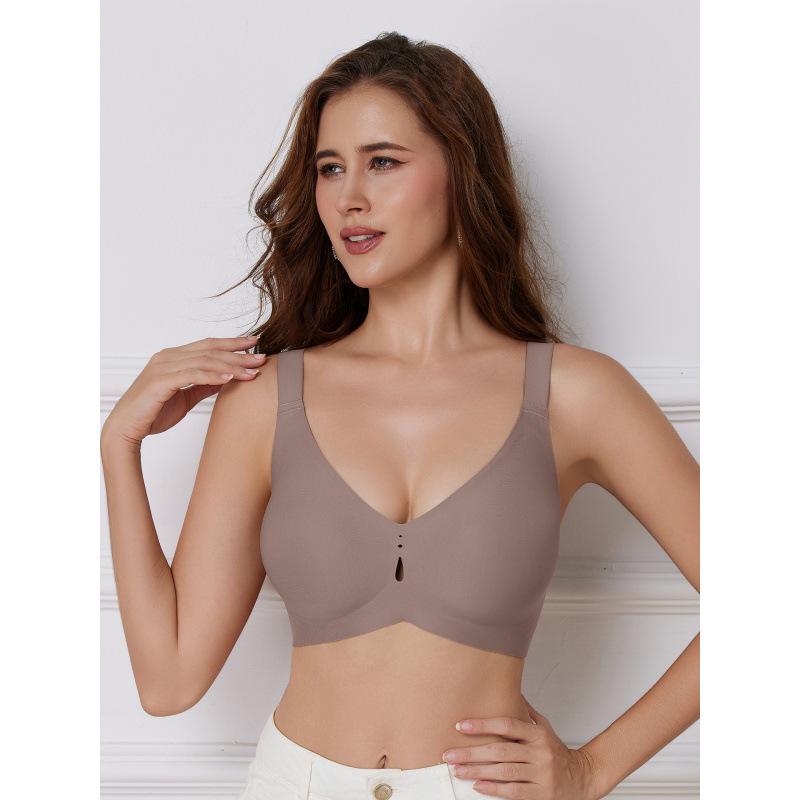 Бесшовный повседневный бюстгальтер без косточек с гелевыми чашками