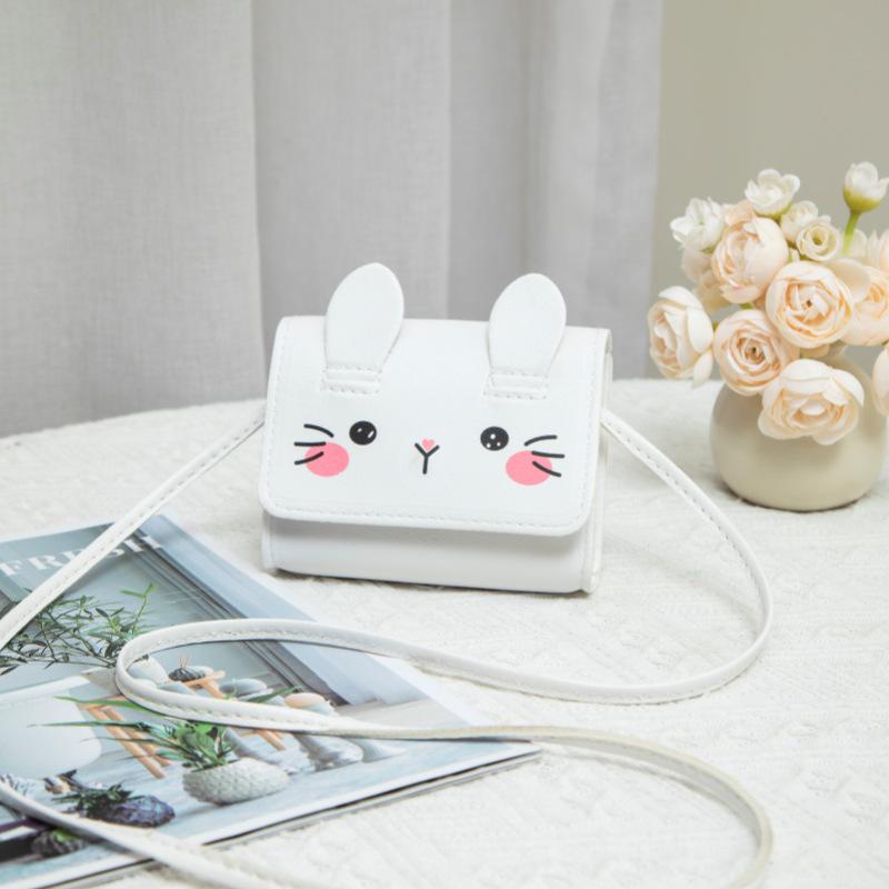 Mini Cartoon Rabbit Coin Purse Crossbody Bag for Children - 2025 Cute & Fashionable Design for Little Girls