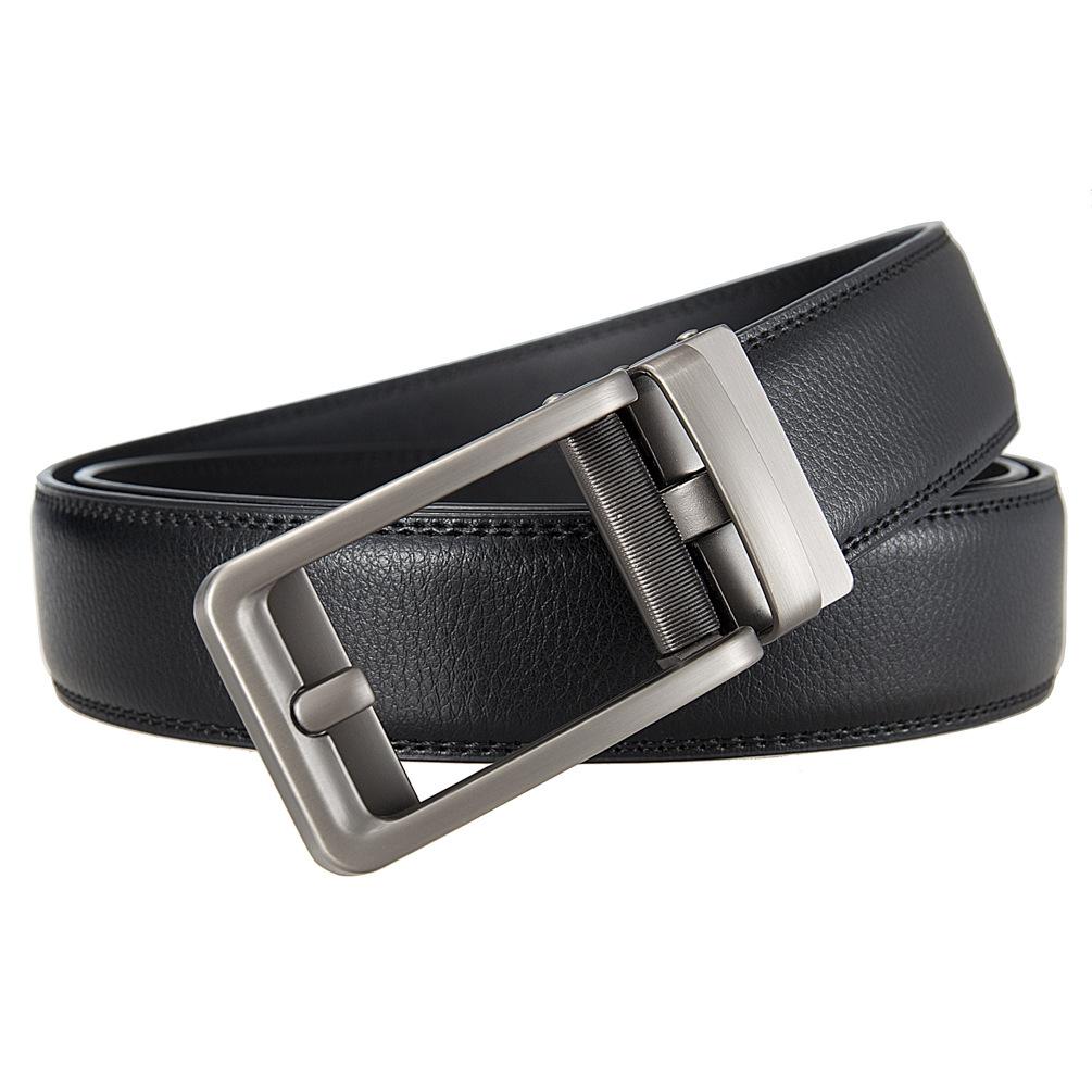 1 шт. Мужской ремень с автоматической пряжкой, модный деловой ремень из коровьей кожи, ремень Ly36-3 3315-1