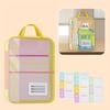 1PC Homework & College Papers Storage Pouch for Books Documents DIY Arts and Crafts Scrapbook Paper Transparent Zipper Document File Pouch