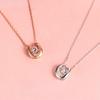 Simple Fashion Jewelry Necklace Beating Heart Niche Design Sense Collarbone Chain One Piece