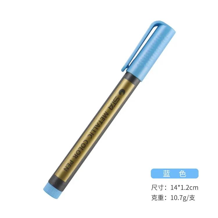 Изысканный металлический маркер, ручка для рисования, перманентный маркер для письма, фотоальбом, подарочная карта, сделай сам, детские канцелярские принадлежности, 10 цветов