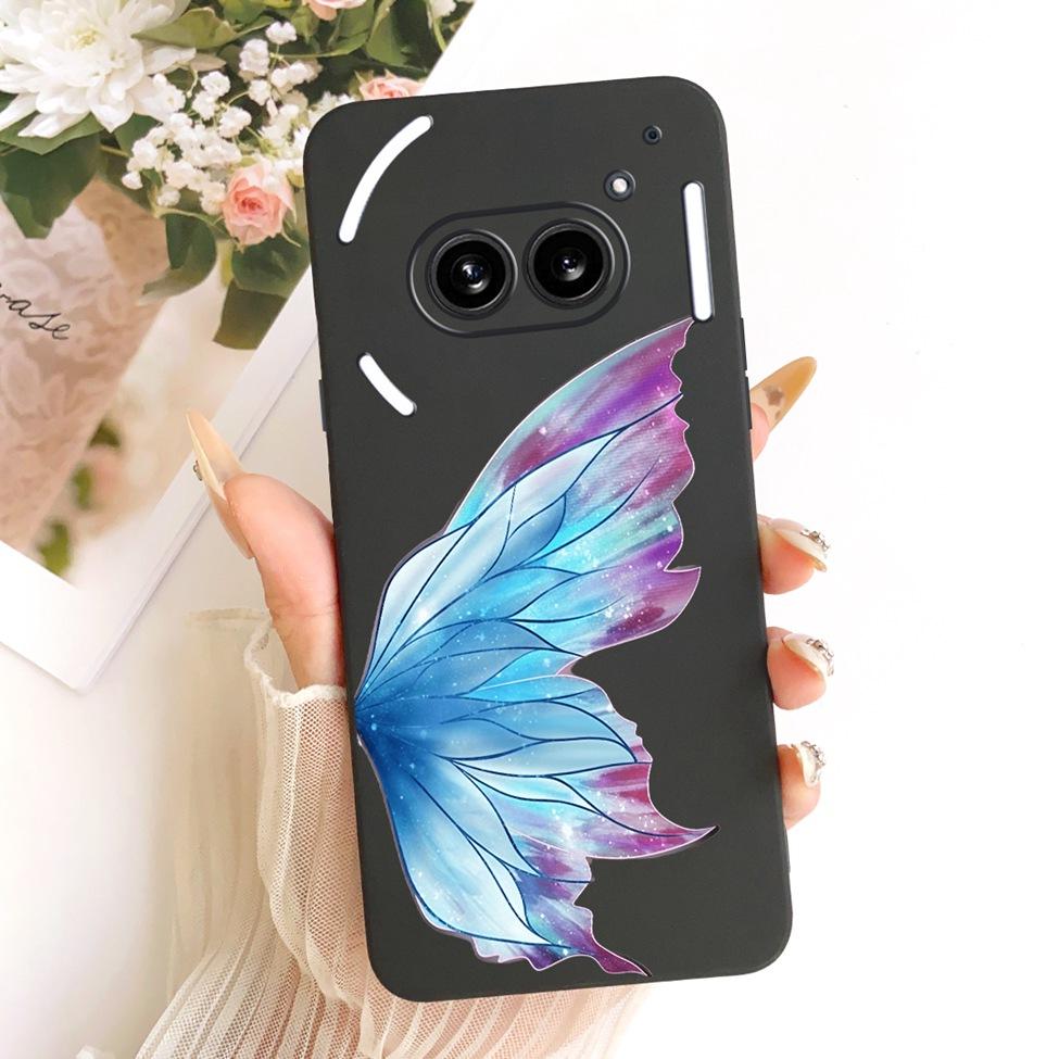 Cover For Nothing Phone 2a Case A142 Silicone Cute Cat Fashion Butterfly Funny Painted Casing For Nothing Phone (2a)