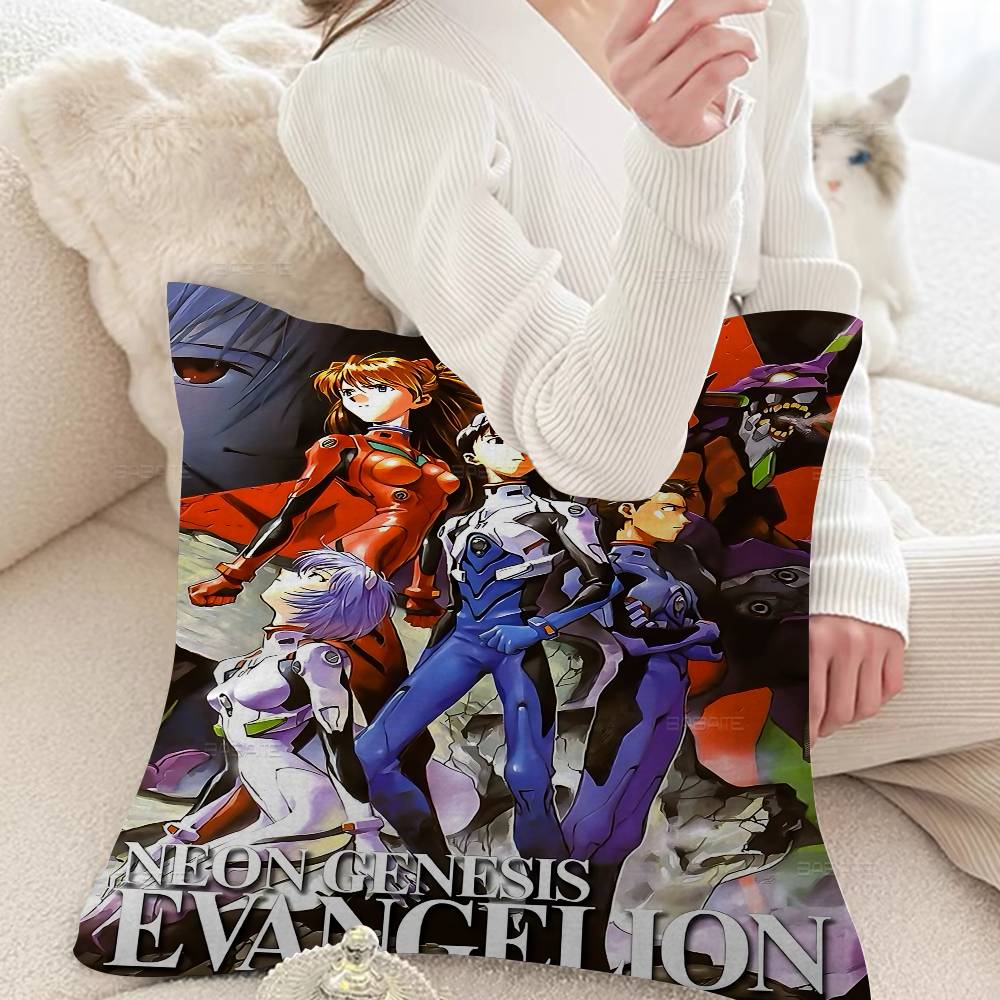 Аниме NNeon GGenesis EEvangelion Стежок Счастливый Дракон Наволочка Чехол на Подушку для Дивана Украшение Комнаты Подарок для Детей