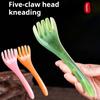 5Pcs Beauty Care Scraping Acupoints Massage Tool Meridian Comb Decompression Scalp Massage Five-claw Massager Decompression Tool For Relax