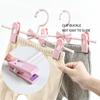 Kids Cute Plastic Clothes Hanger Racks Portable Display Hangers Windproof Children Coats Hanger Baby Clothing Organizer
