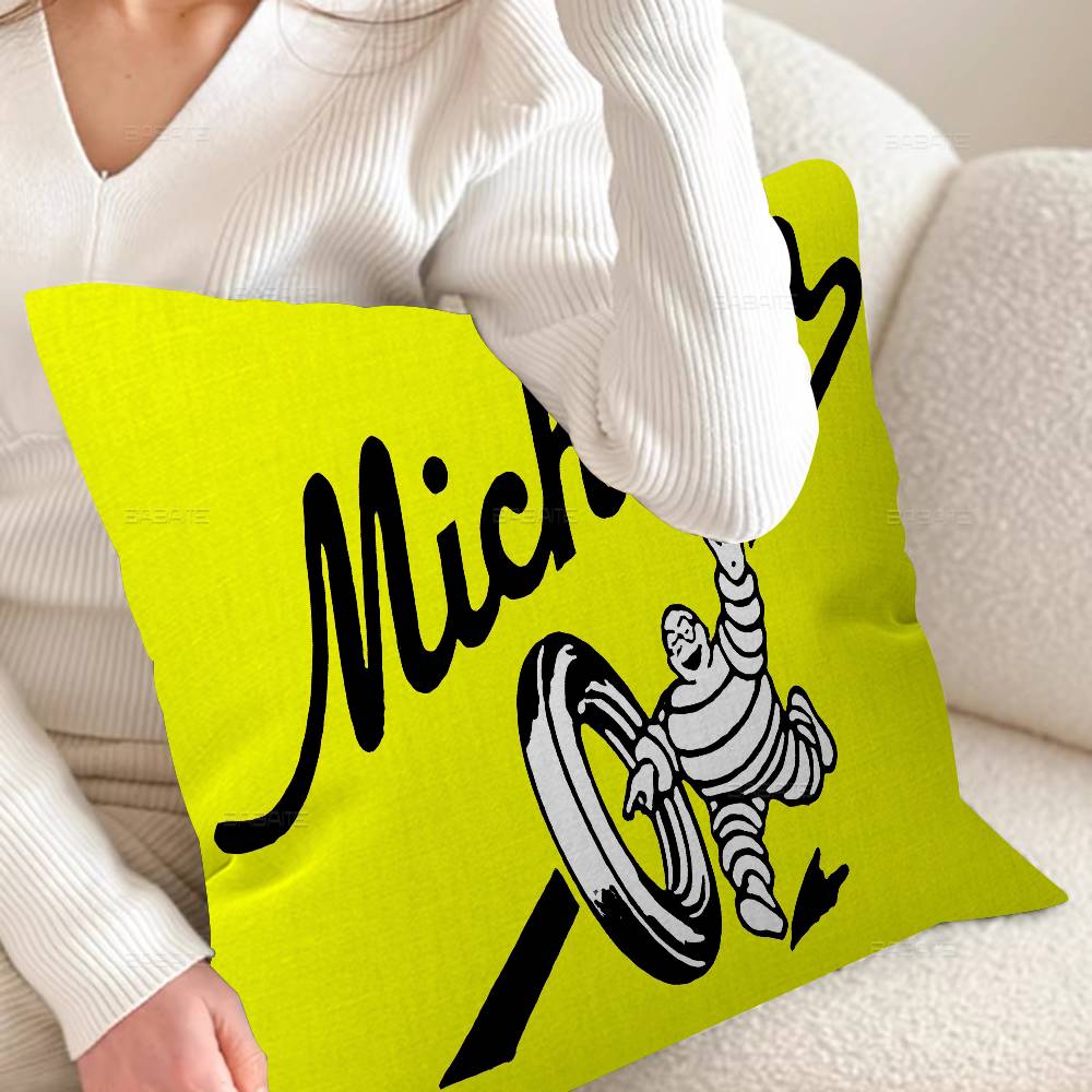 Подушка с логотипом M-Michelins для спальни и гостиной, декоративная наволочка для дивана