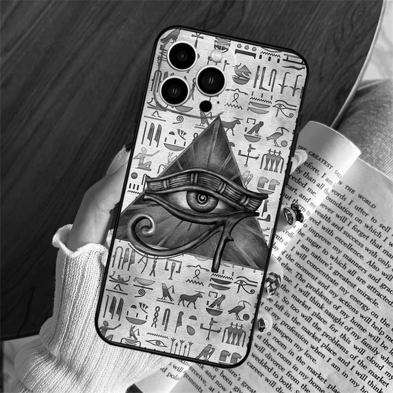 Египетский Глаз Гора Чехол Для Телефона Для iPhone 16 14 13 12 11 15 Pro Max Plus 12 13 Mini XR 16e Funda Силиконовый Чехол