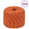 152670 vidaXL Boat Rope Orange 12 Mm 25 M Polypropylene
