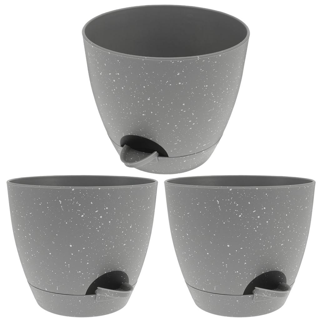 3 шт. Самополивающийся цветочный горшок для гидропонных растений с резервуаром из пластика с автоматическим поглощением воды для комнатных растений из хлопковой веревки