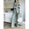 Women's Wide-Leg Pants Suit - British & Korean Style, Spring/Autumn, Trendy, Casual, Chic, Street-Style, Royal Sister Fashion.