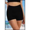 Женские черные мини-колготки, шорты для бассейна и повседневного использования, укрепляющий крой, вид 1080
