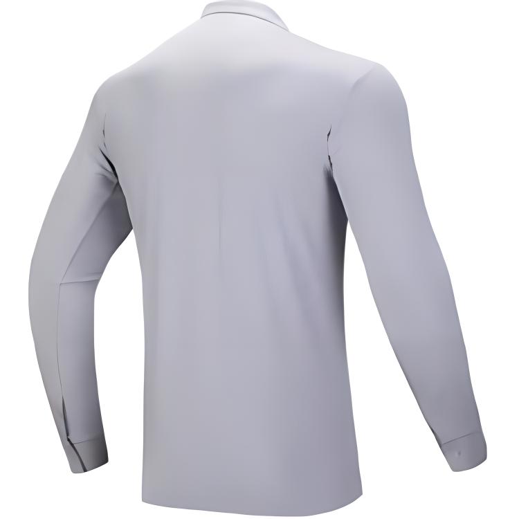 Anta Серия тренировок Спортивный Повседневный Простой Однотонный Рубашка-поло с длинным рукавом Мужские рубашки Грязь-Лайм 952517101-1