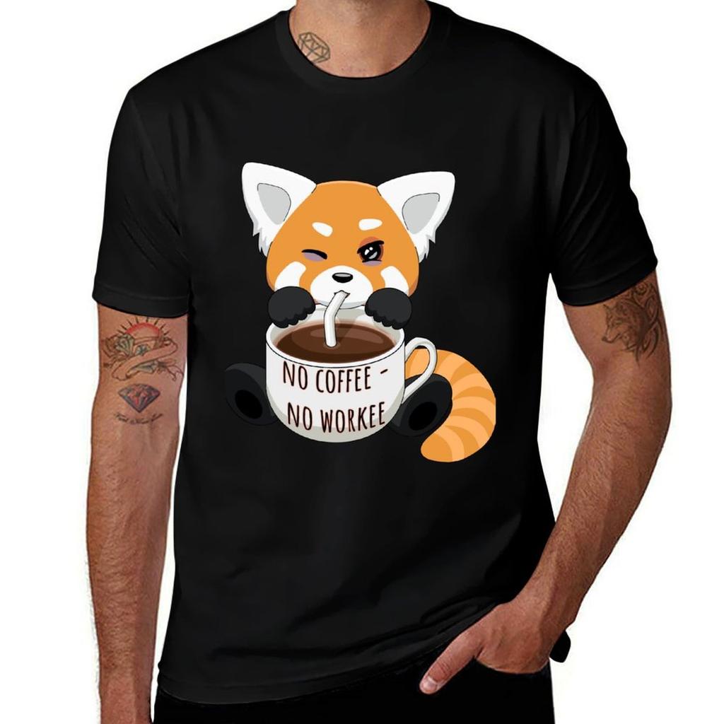 No Coffee - No Workee T-Shirt T Shirts for Man Graphic Tees T Shirt Personalised T-Shirt