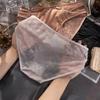 Sexy Belt Panty for Low-Waist Ice Silk Seamless Lingerie Lace Traceless Briefs Low-Waist Underwear Soft and Comfortable