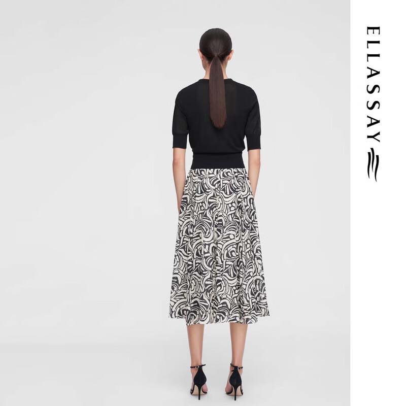 ELLASSAY Универсальный трикотажный топ с коротким рукавом Moon Shadow