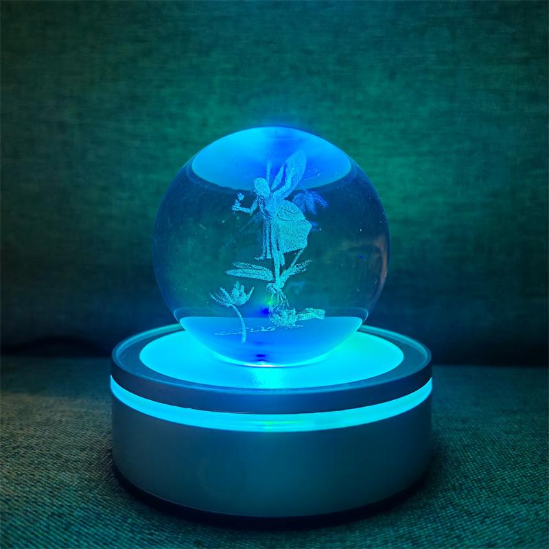 Солнечная система 3d хрустальный шар Хрустальный глобус Лазерная резка Хрустальный шар с шаровой подставкой Декоративные сферы планет Галактика Подарок на день рождения Украшения