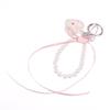 Y2K Aesthetic Pearl Bow Hello Kitty Keychain Pendant Trendy Cute Sweet Kt Cat Keyring Bag Charms Key Holder For Girls Gift