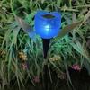 6XGarden Tulip Flower Shape LED Solar Powered Lights Outdoor Yard Standing Decor