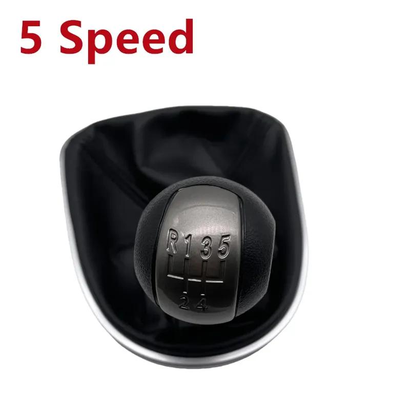 For SEAT LEON II (2005-2012) ALTEA XL (04-12) SEAT TOLEDO III (04-09) 5/6Speed Gear Shift Knob With Leather Boot Car Accessories