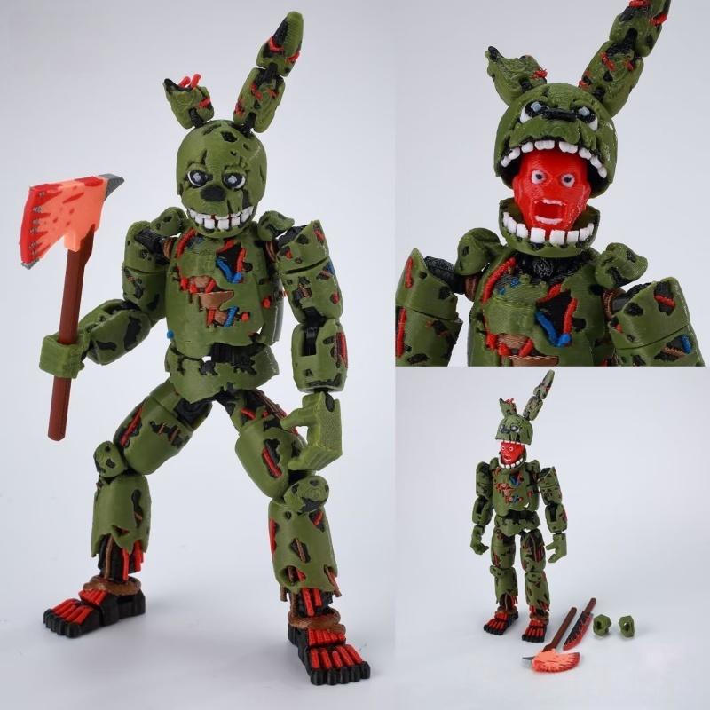 3D-печатная фигурка Спрингтрапа T13 из игры Five Nights at Freddy's 3, многосуставная, подвижная, коллекционная, подарок на день рождения