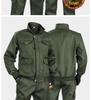 Men's Thickened Camouflage Workwear Set: Velvet-Lined, Cold-Resistant, Wear-Resistant for Welding & Auto Repair