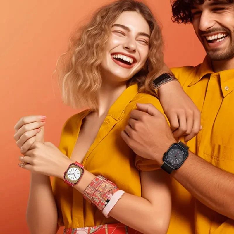 Нейлоновый ремешок-петля для ремешков Apple Watch 44 мм, 40 мм, 45 мм, 41 мм, 49 мм, 42 мм, 38 мм, браслет Correa iWatch Series 3 Se 4 5 6 7 8 9 Ultra 2