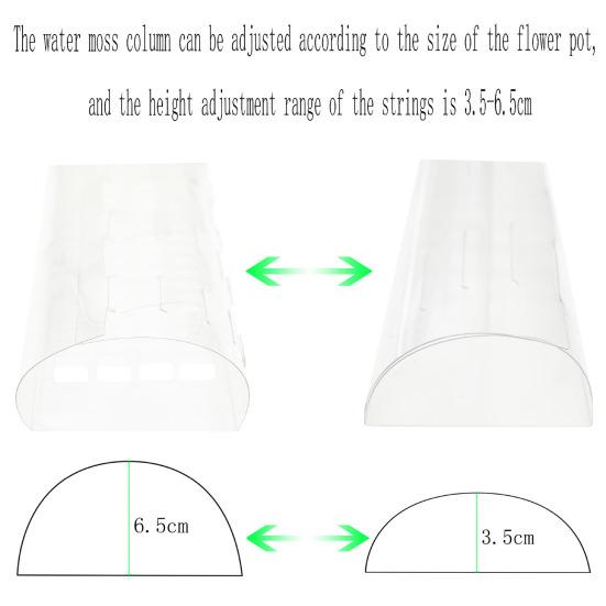 2/4/6 шт., регулируемая по высоте колонна из водяного мха, растения сфагнума, пластиковый столб для мха, комнатные растения, многоразовая опора для растений
