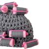 Thick Hair Curler Knitted Hat Soft Curly Hair Yarn Beanie Creative Pullover Cap  Outdoor