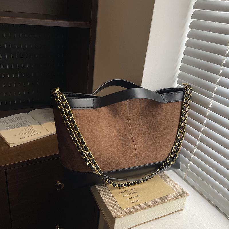 Large Capacity Hand Carry Tote Bag Women's New High-end Leopard Print Chain Bag Single Shoulder Messenger Commuter Bag