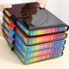 Laser Symphony Leather Notebook Buckle Color Edge Notepad Thickened