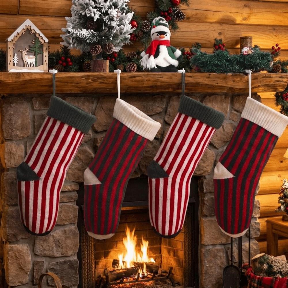 Large Capacity Christmas Gift Sock Hanging Candy Bag Creative Christmas Hanging Sock Wall Display