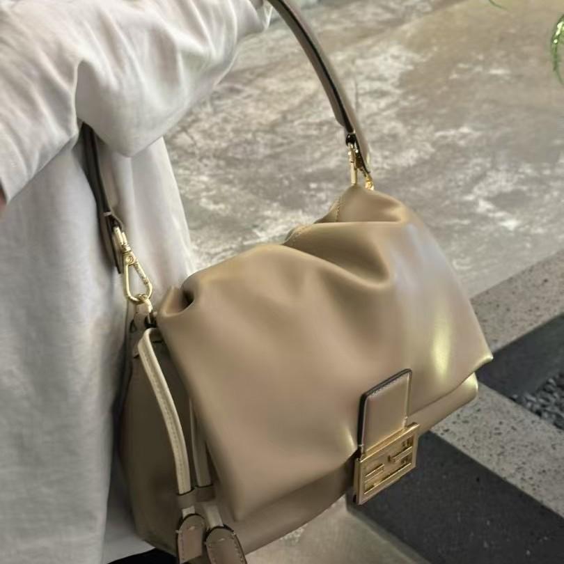 Ленивый стиль, новая сумка из овчины с завязками под мышкой для женщин, большая вместимость, мягкая кожаная универсальная кожаная сумка через плечо, сумка-тоут